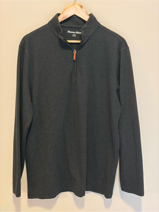 Mizzen+Main Other - Mizzen+Main Men's Charcoal Quarter-Zip Pullover